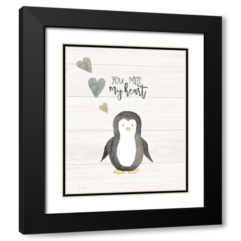 You Melt My Heart Black Modern Wood Framed Art Print with Double Matting by Moulton, Jo