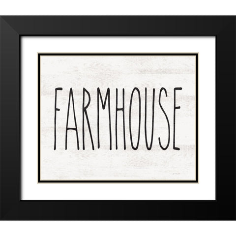 Farmhouse Black Modern Wood Framed Art Print with Double Matting by Moulton, Jo