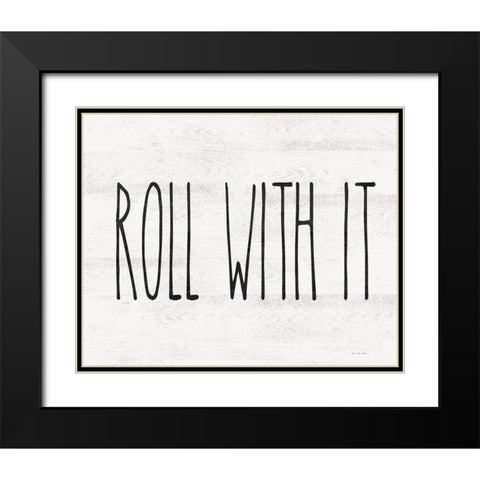 Roll With It Black Modern Wood Framed Art Print with Double Matting by Moulton, Jo