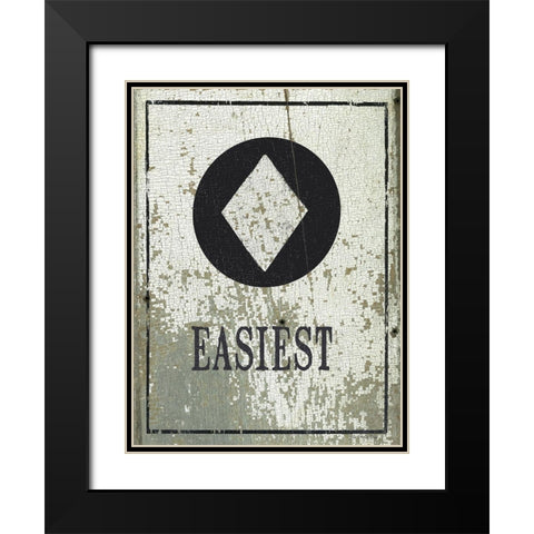 Easiest Black Modern Wood Framed Art Print with Double Matting by Moulton, Jo