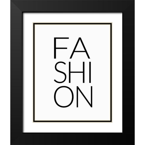 Fashion Black Modern Wood Framed Art Print with Double Matting by Moulton, Jo