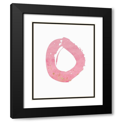 O Black Modern Wood Framed Art Print with Double Matting by Moulton, Jo