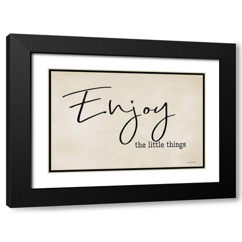 Enjoy Black Modern Wood Framed Art Print with Double Matting by Moulton, Jo
