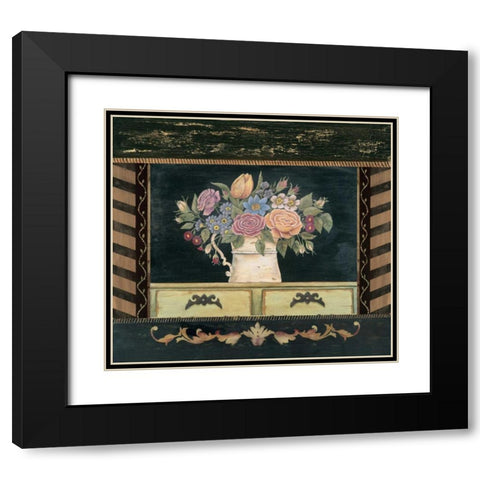 Porcelain I Black Modern Wood Framed Art Print with Double Matting by Moulton, Jo
