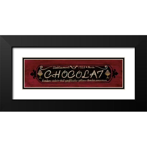 Chocolat Black Modern Wood Framed Art Print with Double Matting by Moulton, Jo