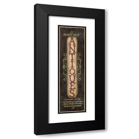 Antiques Black Modern Wood Framed Art Print with Double Matting by Moulton, Jo