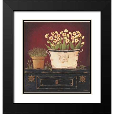 Winter Whites Black Modern Wood Framed Art Print with Double Matting by Moulton, Jo