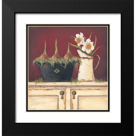 Early Spring Black Modern Wood Framed Art Print with Double Matting by Moulton, Jo