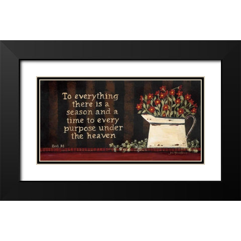 To Everything Black Modern Wood Framed Art Print with Double Matting by Moulton, Jo