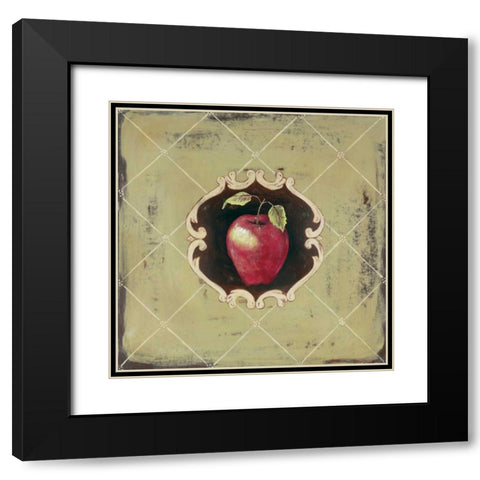 Pomme Black Modern Wood Framed Art Print with Double Matting by Moulton, Jo