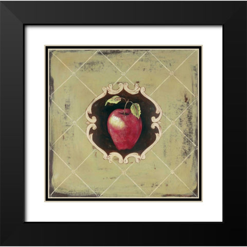 Pomme Black Modern Wood Framed Art Print with Double Matting by Moulton, Jo