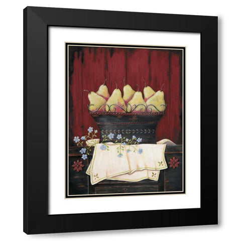 Blushing Beauties Black Modern Wood Framed Art Print with Double Matting by Moulton, Jo
