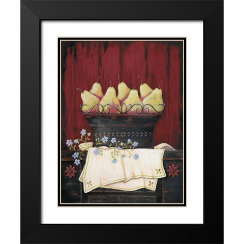 Blushing Beauties Black Modern Wood Framed Art Print with Double Matting by Moulton, Jo