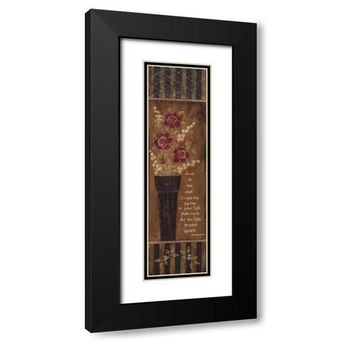 In the End Black Modern Wood Framed Art Print with Double Matting by Moulton, Jo