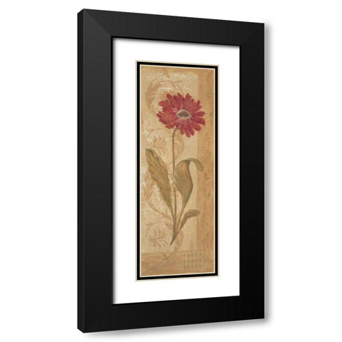 Evening Dahlia Black Modern Wood Framed Art Print with Double Matting by Moulton, Jo