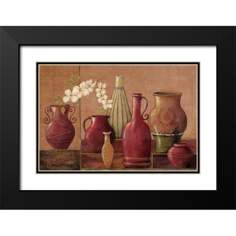 Glazed Spice Black Modern Wood Framed Art Print with Double Matting by Moulton, Jo