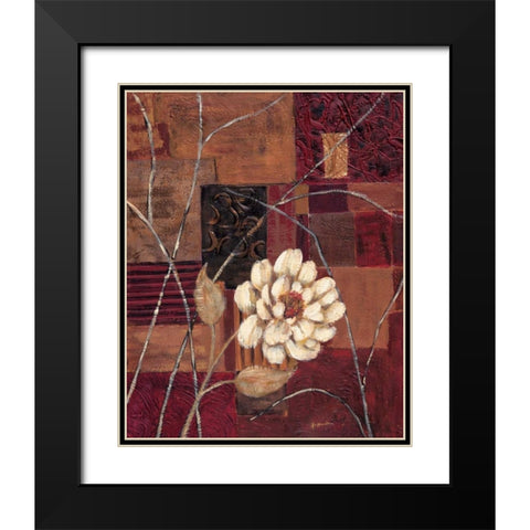 New Dimensions II Black Modern Wood Framed Art Print with Double Matting by Moulton, Jo