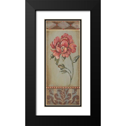 Aqua Romance II Black Modern Wood Framed Art Print with Double Matting by Moulton, Jo