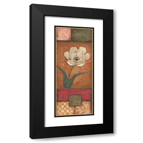 Belle Fleur I Black Modern Wood Framed Art Print with Double Matting by Moulton, Jo