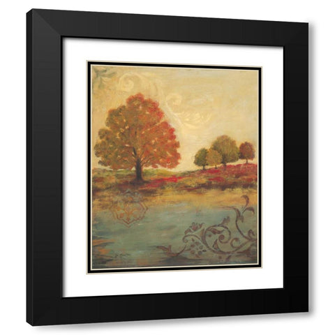 Kaleidoscope II Black Modern Wood Framed Art Print with Double Matting by Moulton, Jo