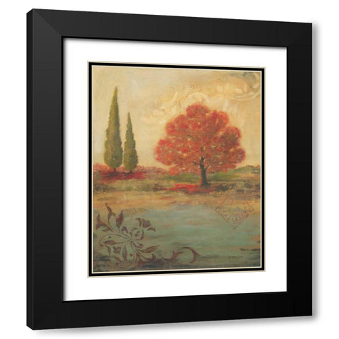 Kaleidoscope I Black Modern Wood Framed Art Print with Double Matting by Moulton, Jo