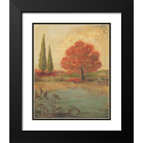 Kaleidoscope I Black Modern Wood Framed Art Print with Double Matting by Moulton, Jo