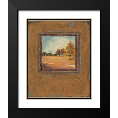 Copper Landscape II Black Modern Wood Framed Art Print with Double Matting by Moulton, Jo