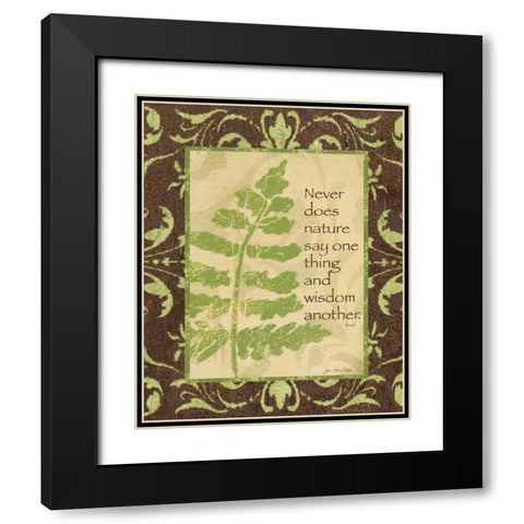 Nature I Black Modern Wood Framed Art Print with Double Matting by Moulton, Jo