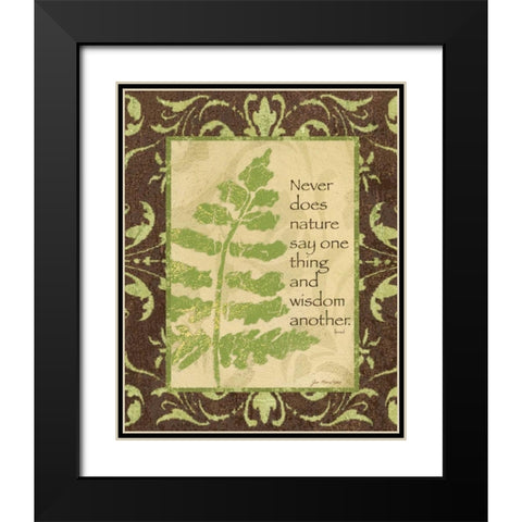 Nature I Black Modern Wood Framed Art Print with Double Matting by Moulton, Jo