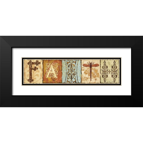 Faith Black Modern Wood Framed Art Print with Double Matting by Moulton, Jo