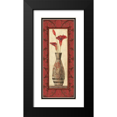 Red Calls Black Modern Wood Framed Art Print with Double Matting by Moulton, Jo