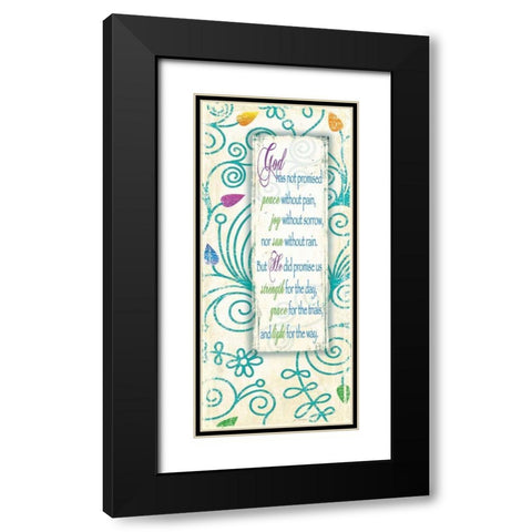 Promise Black Modern Wood Framed Art Print with Double Matting by Moulton, Jo