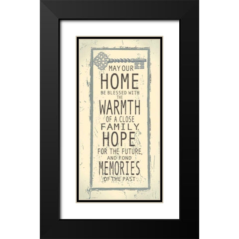 Warmth of Home Black Modern Wood Framed Art Print with Double Matting by Moulton, Jo