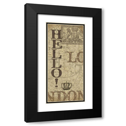 . Black Modern Wood Framed Art Print with Double Matting by Moulton, Jo