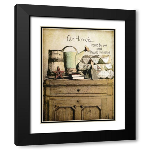 Home Black Modern Wood Framed Art Print with Double Matting by Moulton, Jo