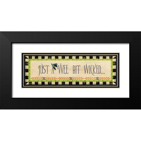 Wicked Black Modern Wood Framed Art Print with Double Matting by Moulton, Jo