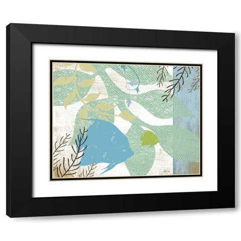 Sea Life II Black Modern Wood Framed Art Print with Double Matting by Pugh, Jennifer