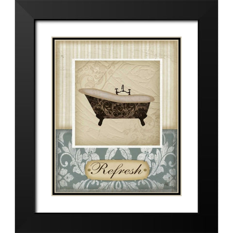 Refresh Black Modern Wood Framed Art Print with Double Matting by Pugh, Jennifer