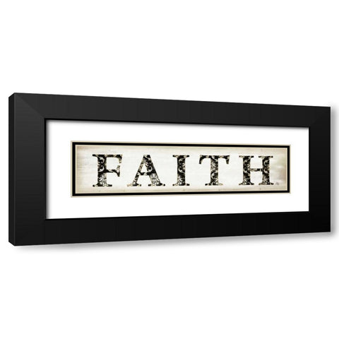 Faith Black Modern Wood Framed Art Print with Double Matting by Pugh, Jennifer