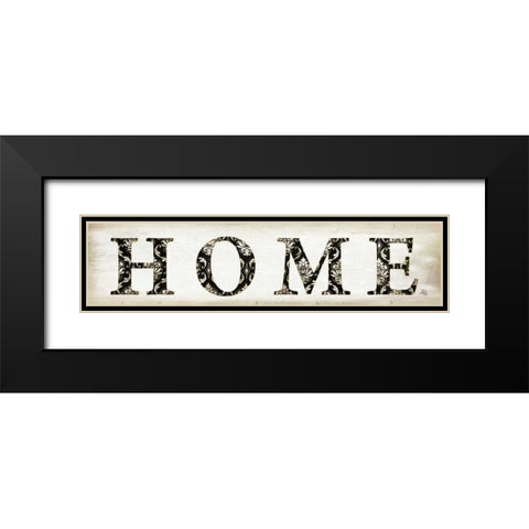 Home Black Modern Wood Framed Art Print with Double Matting by Pugh, Jennifer