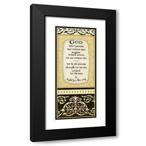 Light for the Way Black Modern Wood Framed Art Print with Double Matting by Pugh, Jennifer