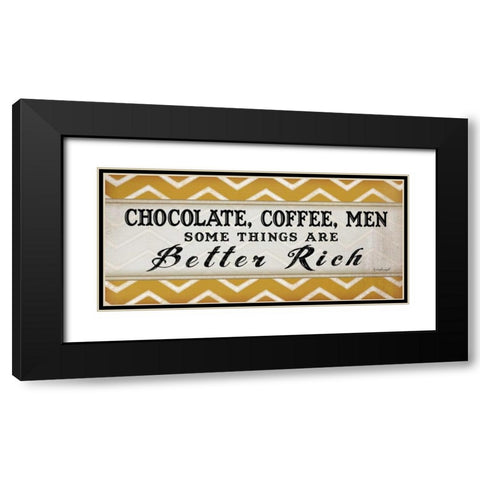 Chocolate Coffee IV Black Modern Wood Framed Art Print with Double Matting by Pugh, Jennifer