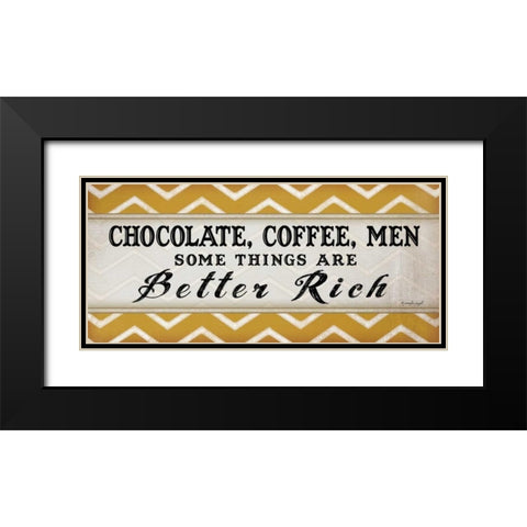 Chocolate Coffee IV Black Modern Wood Framed Art Print with Double Matting by Pugh, Jennifer