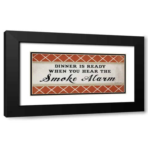 Dinner is Ready Black Modern Wood Framed Art Print with Double Matting by Pugh, Jennifer