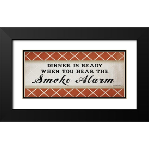 Dinner is Ready Black Modern Wood Framed Art Print with Double Matting by Pugh, Jennifer