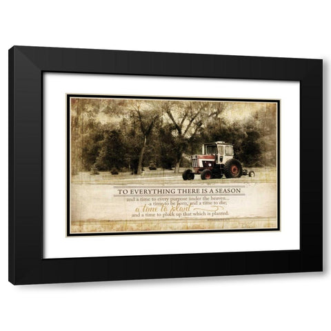 Everything There is a Season Black Modern Wood Framed Art Print with Double Matting by Pugh, Jennifer