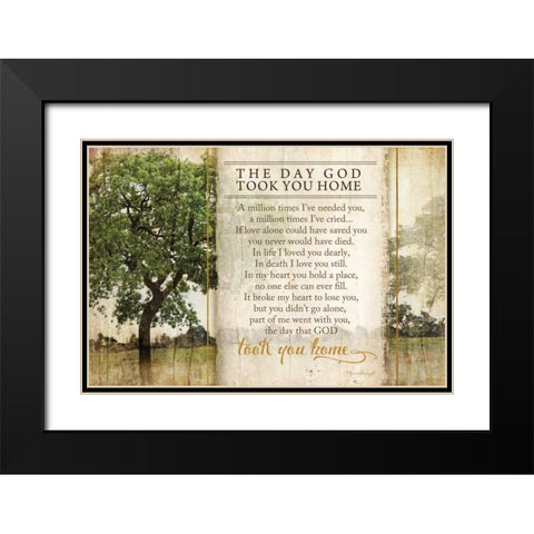 The Day God Took You Home Black Modern Wood Framed Art Print with Double Matting by Pugh, Jennifer
