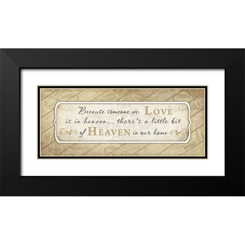 Heaven in Our Home Black Modern Wood Framed Art Print with Double Matting by Pugh, Jennifer