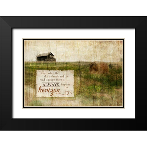 Always Hope Black Modern Wood Framed Art Print with Double Matting by Pugh, Jennifer