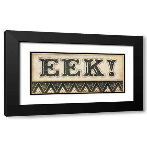 EEK Black Modern Wood Framed Art Print with Double Matting by Pugh, Jennifer